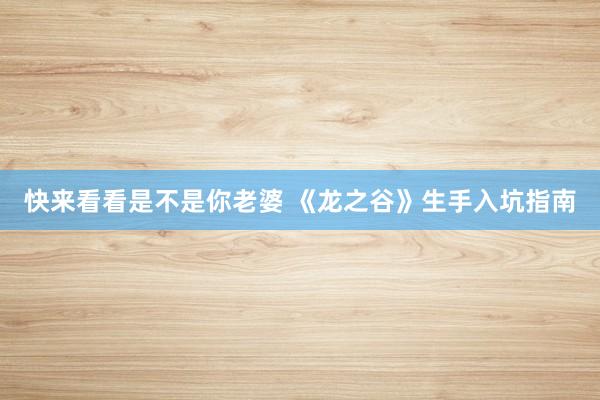 快来看看是不是你老婆 《龙之谷》生手入坑指南