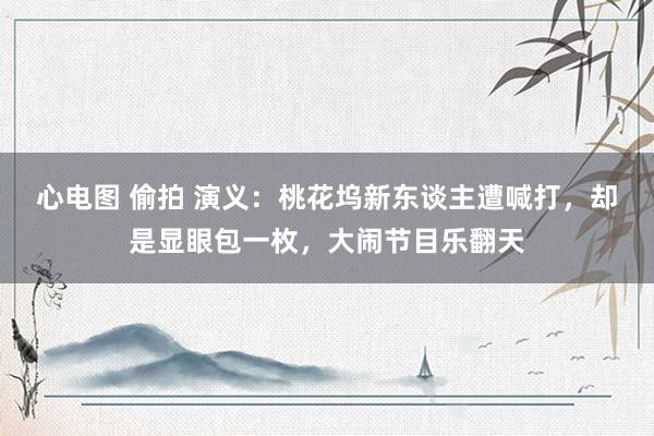 心电图 偷拍 演义：桃花坞新东谈主遭喊打，却是显眼包一枚，大闹节目乐翻天