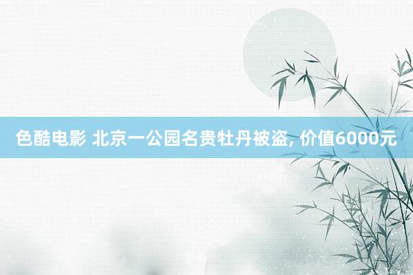 色酷电影 北京一公园名贵牡丹被盗, 价值6000元